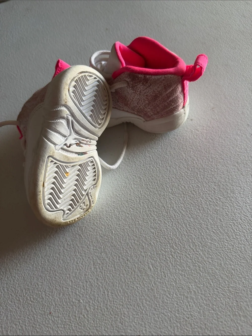 Jordan Baby Walker Sneakers in Pink and White